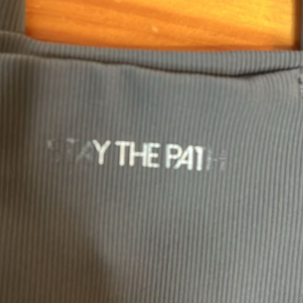 Calia “Stay the Path” by Carrie Inderwood gray ribbed high rise leggings